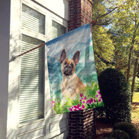 Mountian Flowers Fawn French Bulldog Flag Canvas House Size CK1978CHF