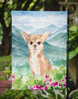 Mountian Flowers Chihuahua Flag Garden Size CK1983GF