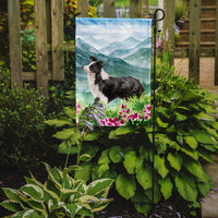 Mountian Flowers Border Collie Flag Garden Size CK1990GF