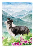 Mountian Flowers Border Collie Flag Garden Size CK1990GF