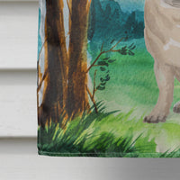 Under the Tree Fawn Pug Flag Canvas House Size CK2004CHF