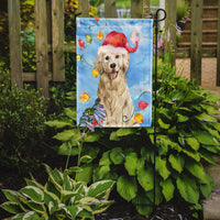 Christmas Lights Golden Retriever Flag Garden Size CK2479GF