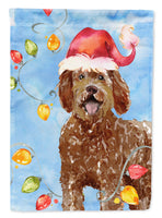 Christmas Lights Labradoodle Flag Canvas House Size CK2482CHF