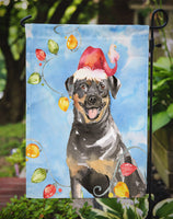 Christmas Lights Rottweiler Flag Garden Size CK2488GF