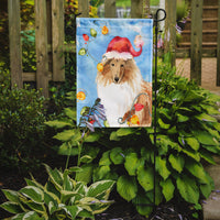 Christmas Lights Collie Flag Garden Size CK2489GF