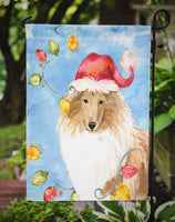 Christmas Lights Collie Flag Garden Size CK2489GF