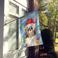 Christmas Lights Shih Tzu Flag Canvas House Size CK2493CHF