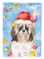 Christmas Lights Shih Tzu Flag Canvas House Size CK2493CHF