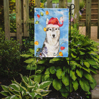 Christmas Lights Siberian Husky Flag Garden Size CK2495GF