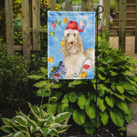 Christmas Lights Spinone Italiano Flag Garden Size CK2496GF