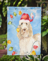 Christmas Lights Spinone Italiano Flag Garden Size CK2496GF