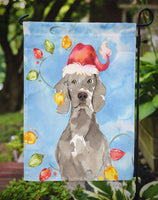 Christmas Lights Weimaraner Flag Garden Size CK2497GF