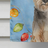 Christmas Lights Welsh Terrier Flag Canvas House Size CK2498CHF