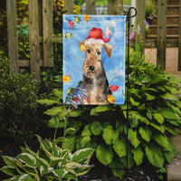 Christmas Lights Welsh Terrier Flag Garden Size CK2498GF