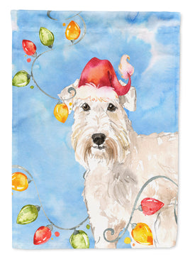 Christmas Lights Wheaten Terrier Flag Canvas House Size CK2499CHF