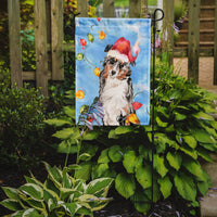 Christmas Lights Australian Shepherd Flag Garden Size CK2504GF