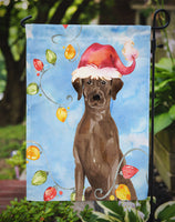 Christmas Lights Chocolate Labrador Retriever Flag Garden Size CK2506GF