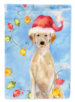 Christmas Lights Yellow Labrador Retriever Flag Canvas House Size CK2507CHF