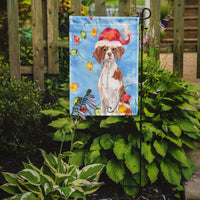 Christmas Lights Brittany Spaniel Flag Garden Size CK2508GF