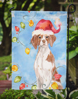 Christmas Lights Brittany Spaniel Flag Garden Size CK2508GF