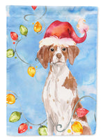 Christmas Lights Brittany Spaniel Flag Garden Size CK2508GF