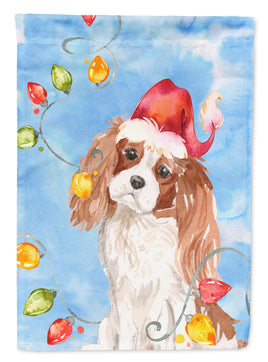 Christmas Lights Blenheim Cavalier Spaniel Flag Canvas House Size CK2509CHF