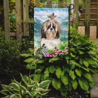 Mountain Flowers Shih Tzu Flag Garden Size CK2521GF