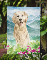 Mountain Flowers Golden Retriever Flag Garden Size CK2536GF