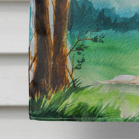 Under the Tree Golden Retriever Flag Canvas House Size CK2572CHF