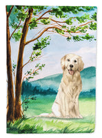 Under the Tree Golden Retriever Flag Canvas House Size CK2572CHF