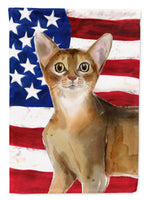 Abyssinian American Flag Flag Canvas House Size CK3027CHF