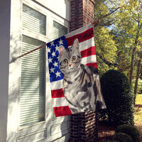 American Shorthair American Flag Flag Canvas House Size CK3029CHF