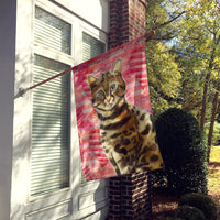 Bengal Cat Love Flag Canvas House Size CK3045CHF