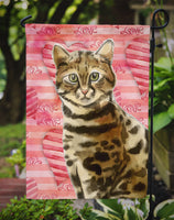 Bengal Cat Love Flag Garden Size CK3045GF