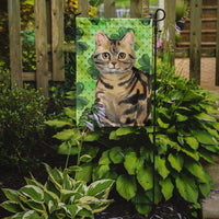 American Shorthair Brown Tabby Shamrock Flag Garden Size CK3058GF