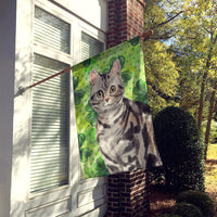 American Shorthair Shamrock Flag Canvas House Size CK3059CHF