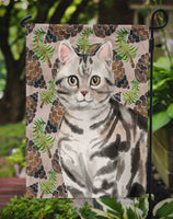 American Shorthair Pine Cones Flag Garden Size CK3089GF