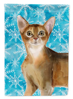 Abyssinian Winter Snowflake Flag Canvas House Size CK3102CHF