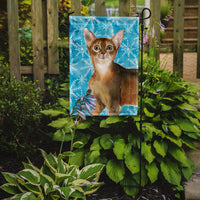 Abyssinian Winter Snowflake Flag Garden Size CK3102GF