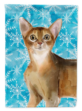 Abyssinian Winter Snowflake Flag Garden Size CK3102GF