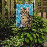 American Shorthair Brown Tabby Winter Snowflake Flag Garden Size CK3103GF