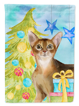 Abyssinian Christmas Presents Flag Garden Size CK3117GF