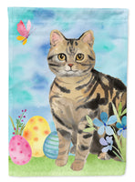 American Shorthair Brown Tabby Easter Eggs Flag Canvas House Size CK3133CHF