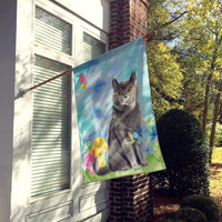 British Shorthair Easter Eggs Flag Canvas House Size CK3138CHF