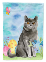 British Shorthair Easter Eggs Flag Canvas House Size CK3138CHF