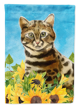 Bengal in Sunflowers Flag Canvas House Size CK3150CHF