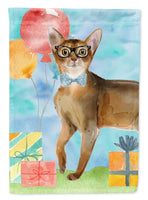 Abyssinian Happy Birthday Flag Garden Size CK3162GF