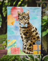 Bengal Happy Birthday Flag Garden Size CK3165GF