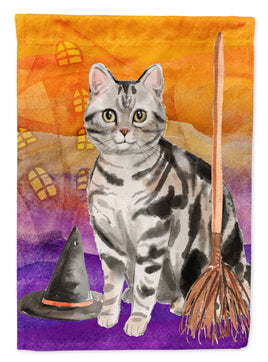 American Shorthair Halloween Flag Canvas House Size CK3179CHF