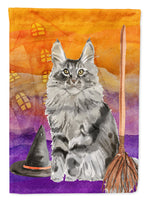 Maine Coon Halloween Flag Canvas House Size CK3184CHF